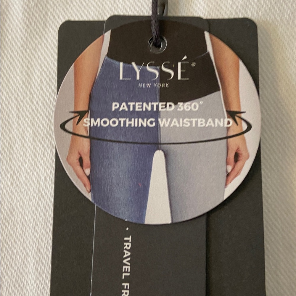 Lysse White  Smoothing Waistband Pants size L inseam 27” waist 32” elastic new - Picture 3 of 12